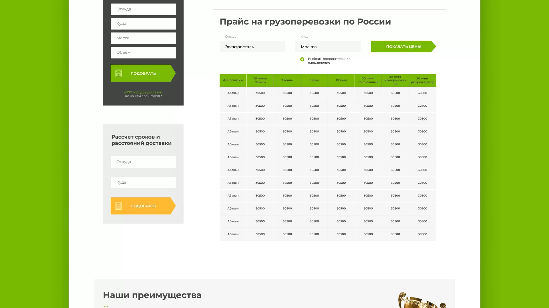Разработка логотипа и сайта компании «Инком-Логистика» в Снежногорске