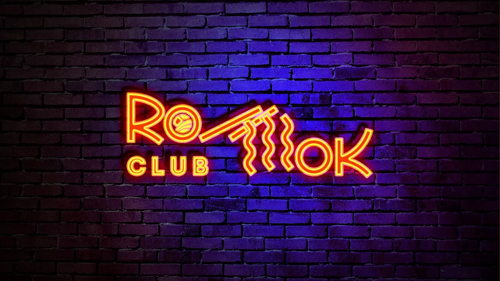 Разработка интерьерной вывески суши-бара «Roll Wok Club» в Снежногорске